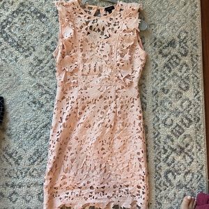 Pink lace dress. Size M